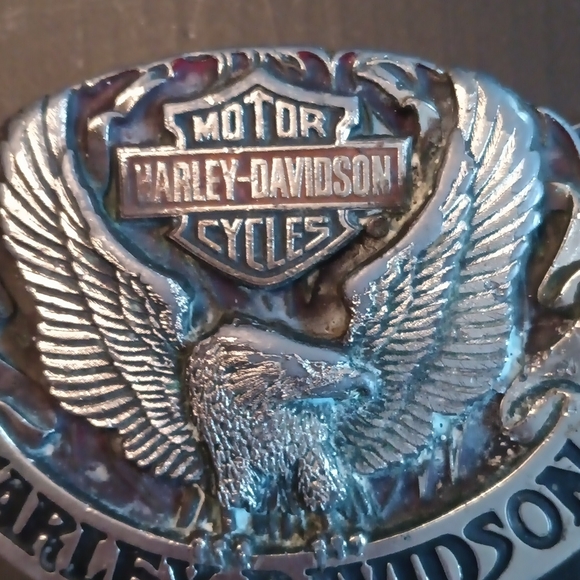 Harley-Davidson eagle belt buckle, Harmony design, vintage - Picture 2 of 4